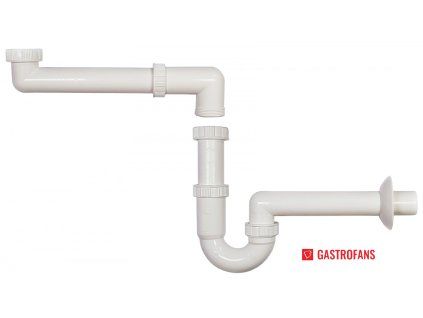 EcoMaster Trubkový sifon 6/4" x 40 pro drtič  EcoMaster