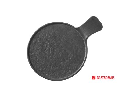 talerz serwingowy z raczka crust 300x220x30 mm czarny 2