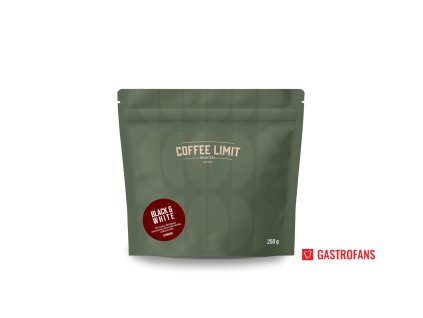 black white zrnkova kava 250g