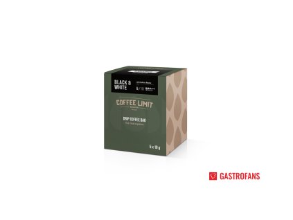 black white 5x10g drip coffee bag