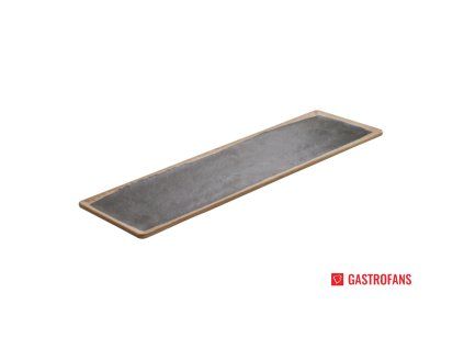 Tác Terra matte GN 2/4, melamin, hnědo-černá