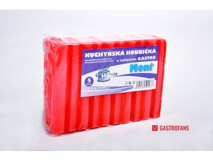 Kuchyňská houbička s úchytem Gastro - 5 ks  Moni