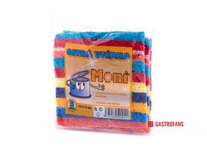 Ostrá utěrka Moni - 3 ks - 12 x 13 cm  Moni