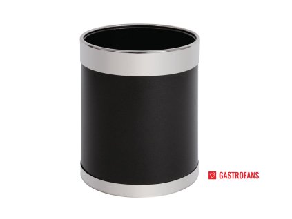 46720 bolero cerny odpadkovy kos se stribrnym okrajem