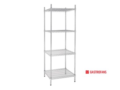 Vogue 4patrová skříňová vitrína 610 × 610mm, drátový skladovací regál Vogue