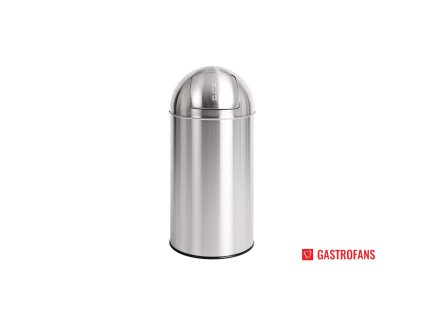 47365 bolero kulaty odpadkovy kos stribrny 40l