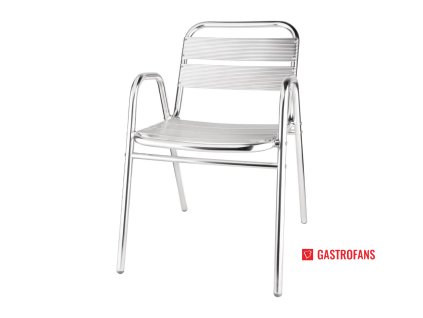 47539 bolero stohovatelne zidle hlinikove s obloukovymi podruckami sada 4ks