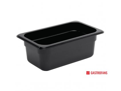 47581 vogue cerna gn gastronadoba 1 4 polykarbonatova 150mm