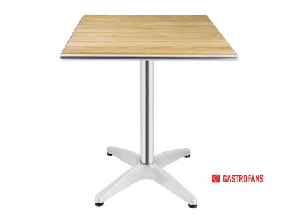 Bolero čtvercový stůl 600mm s deskou z jasanového dřeva Bolero