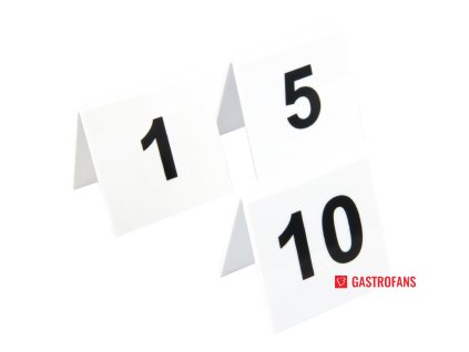 Plastová čísla stolů 1–10 Beaumont