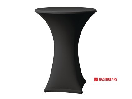 Elastický potah na koktejlové stoly černá Non Branded