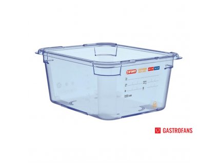 52960 araven gn gastronadoba na skladovani potravin 1 2 modra 150mm z abs plastu