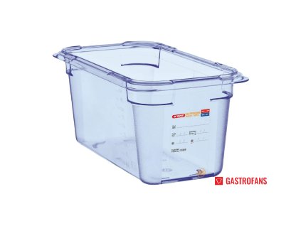 Araven gastronádoba na skladování potravin GN 1/4 modrá 150mm z ABS plastu Araven