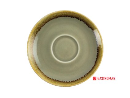 Olympia podšálek na cappuccino Kiln v barvě mechu 140mm 6 ks Olympia