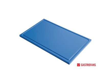 Gastro-M krájecí prkénko s drážkou, z HDPE GN1/2 – modré 15mm Gastro M
