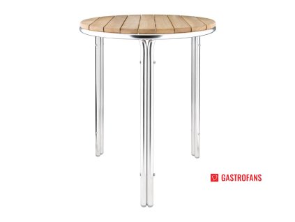 Bolero kulatý stůl 600mm z jasanového dřeva a hliníku Bolero