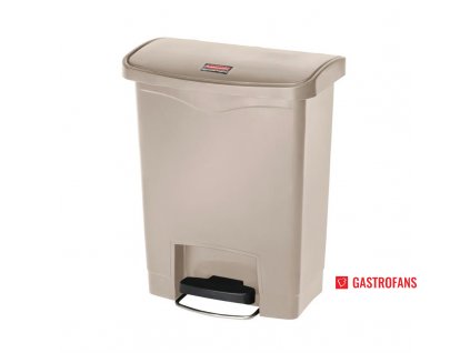 54949 rubbermaid odpadkovy kos slim jim naslapny zepredu bezovy 30l