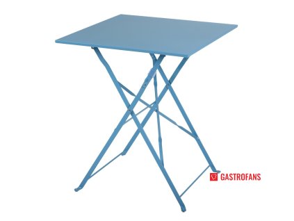 54976 bolero ocelovy stul v poulicnim stylu ctvercovy v morske barve 600mm