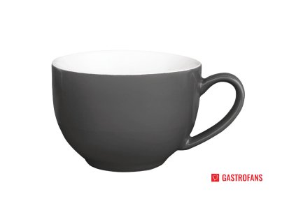 Olympia šálky na cappuccino Cafe v barvě uhlí 340ml 12 ks Olympia