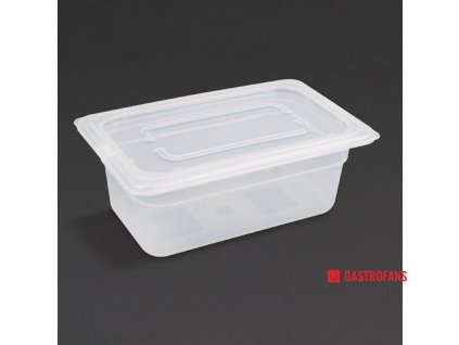 55267 vogue gn gastronadoba 1 4 polypropylenova s vikem 150mm