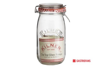 Kilner zavařovací sklenice s klip víkem 2l Kilner
