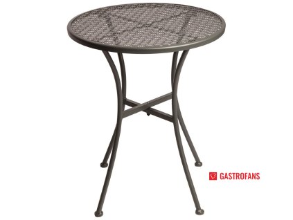 Bolero bistro stůl s ocelovým výpletem kulatý šedý 600mm  Bolero