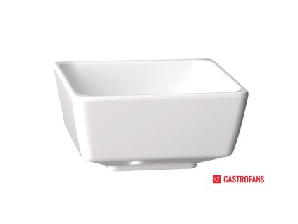 APS čtvercová melaminová miska na dip Float bílá 55mm  APS