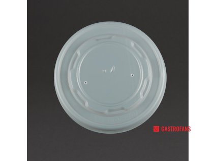 Vegware kompostovatelná víka na nádobu na polévku 500 ks  Vegware