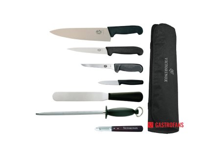Victorinox 7dílná sada nožů s šéfkuchařským nožem 21cm s pouzdrem Victorinox