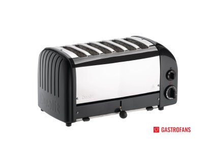 Standardní toustovač 6 otvorů, černý  Dualit