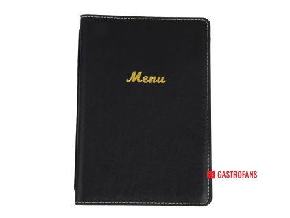 Olympia desky na menu z umělé kůže A5 černé Olympia