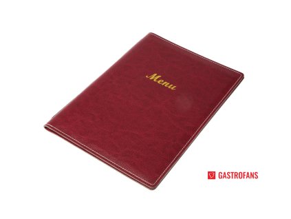 Olympia desky na menu z umělé kůže A4 vínové Olympia