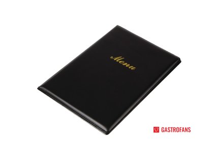 Olympia desky na menu z PVC A5 černé Olympia