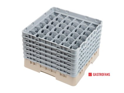 Cambro 36místné košíky Camrack béžové – Max. výška skla 298mm Cambro