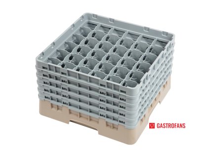 Cambro 36místné košíky Camrack béžové – Max. výška skla 257mm Cambro