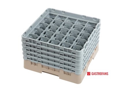 Cambro 25místné košíky Camrack béžové – Max. výška skla 257mm Cambro