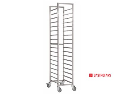 59002 gastro m pojizdny stojan 900 460 650mm nerezovy s 18 regaly