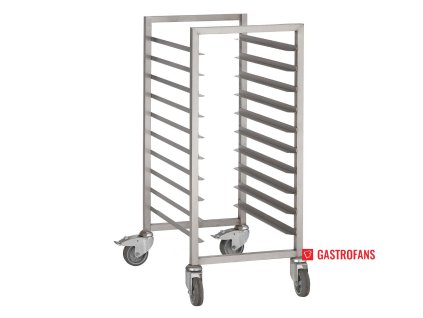 59011 gastro m pojizdny stojan 900 460 650mm nerezovy s 10 regaly