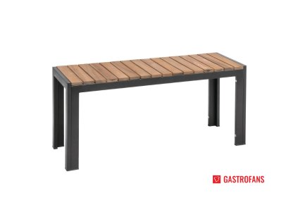 Bolero obdélníkové lavice z oceli a akácie 1000mm (sada 2ks) Bolero