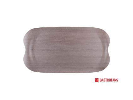 Roltex servírovací tác Wave v dekoru šedého dřeva 430 × 230mm Roltex