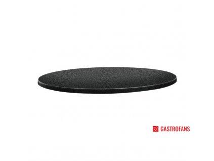 59716 topalit kruhova stolova deska s klasickym tvarem antracitova 700mm