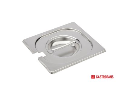 60166 gastro m nerezove viko s vyrezem na nadobu velikosti gn 1 6