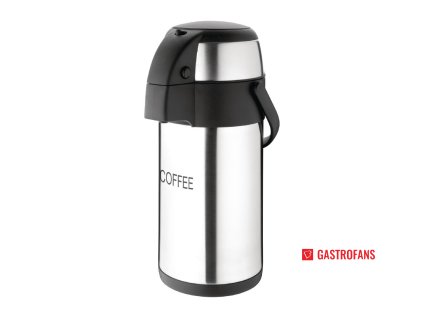Olympia termoska s pumpičkou a vyleptaným nápisem „Coffee“ 3l  Olympia