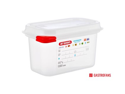 Araven GN gastronádoba 1/9 na potraviny 1l 4 ks Araven