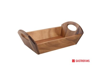 Akátový košík na chléb s uchy T&G Woodware