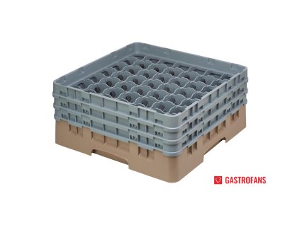 Cambro 49místné košíky Camrack béžové – Max. výška skla 174mm Cambro