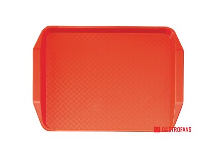 Cambro polypropylenový tác pro rychlé občerstvení s rukojeťmi červený 430mm Cambro