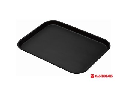 Cambro sklolaminátový obdélníkový protiskluzový tác Treadlite černý 457mm Cambro