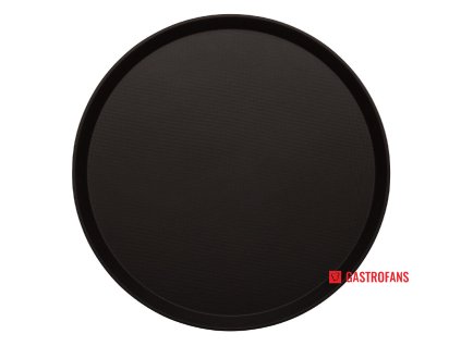 Cambro sklolaminátový protiskluzový kulatý černý tác Treadlite 405mm Cambro