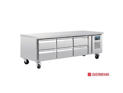 62632 polar chlazena podpultova skrinka gn chef base se sesti zasuvkami